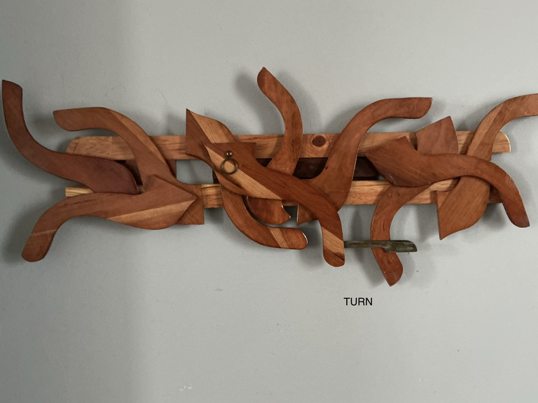 Turn WallHanging Mixed Wood